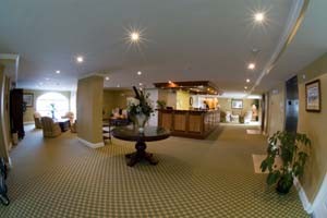 Lobby at the Breakers Hotel in Ocean City, MD